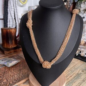Erica Lyons Knotted Gold-Tone Layered-Necklace